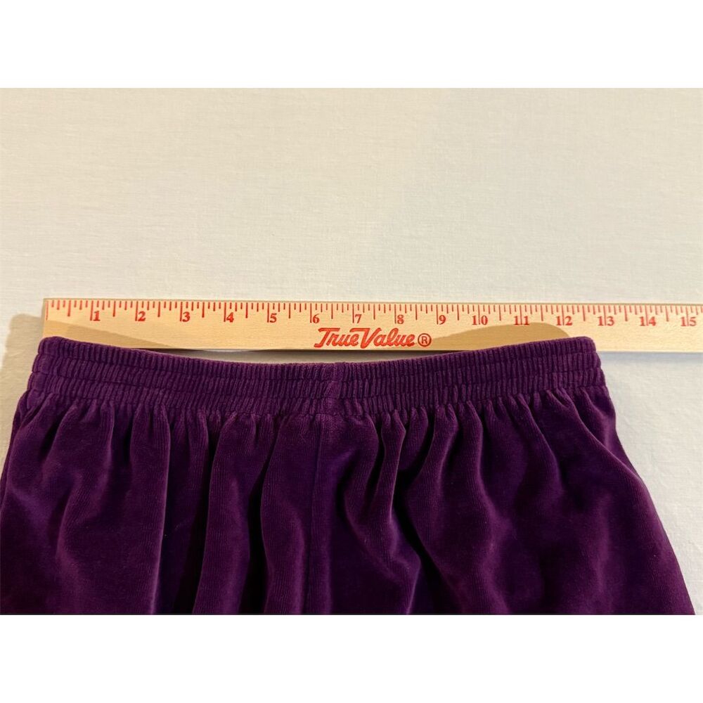 Alfred Dunner Women's Floral Top & Velvet Pants Set Purple Size S - Picture 3 of 9
